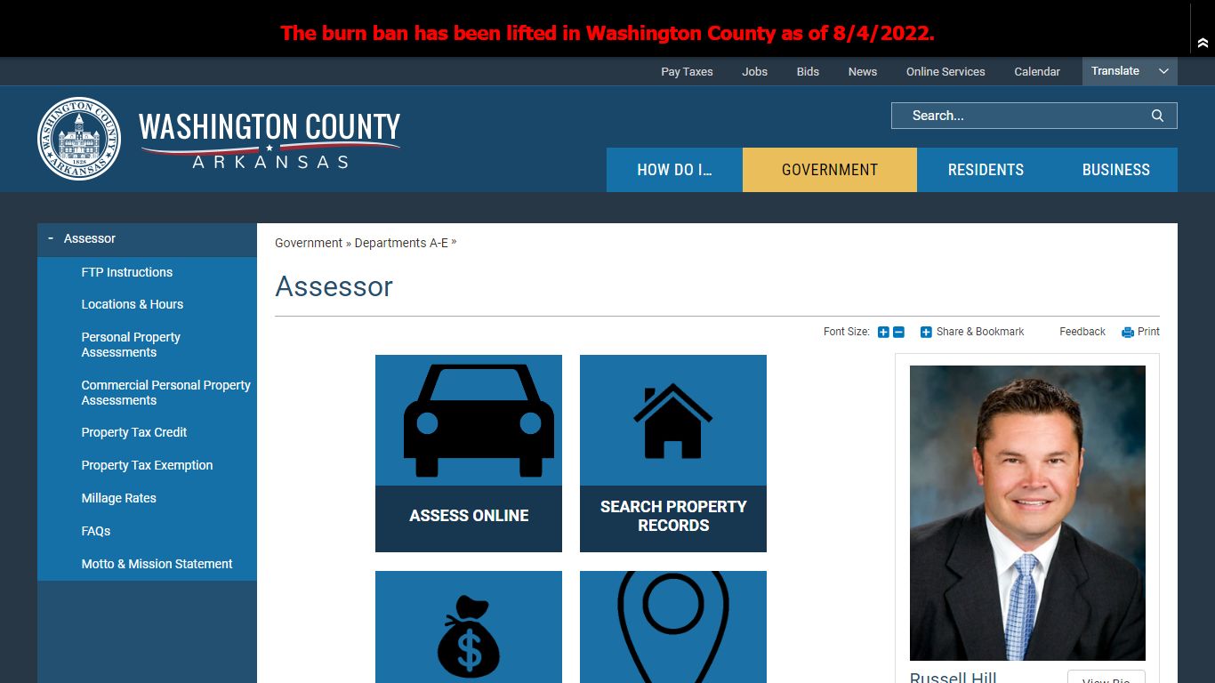 Assessor | Washington County, AR